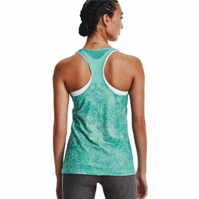 Camiseta de Manga Corta Mujer Under Armour HeatGear  Aguamarina 2