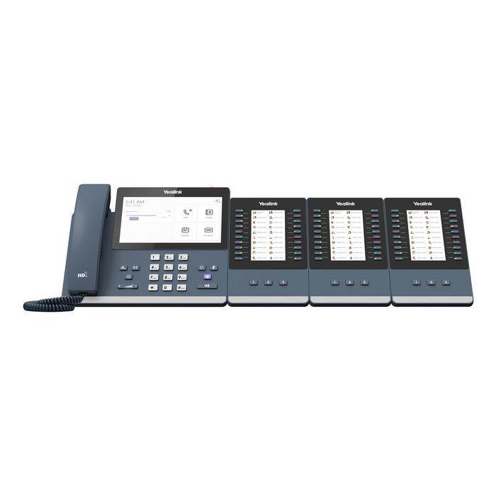 Yealink MP56 E2 Teléfono IP Teams con pantalla táctil de 7" LCD 800x480 Gris - Conexión por cable Gigabit Ethernet 5