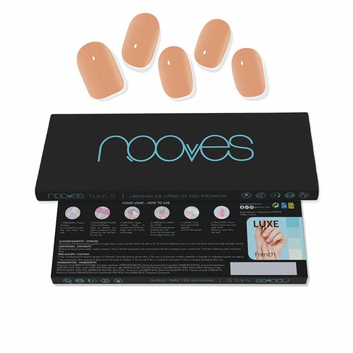 Nooves Láminas De Uñas De Gel Premium Luxe #Cru Au Soleil Nooves Láminas De Uñas De Gel Premium Luxe #Cru Au Soleil