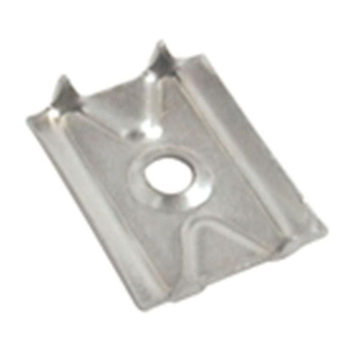 ITALIANA FERRAMENTA Grapa Ancha para Trasera de Armario 22x17 Zincado (100 Unidades)