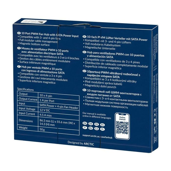 Hub USB Arctic Case Fan Hub 5 Hub USB Arctic Case Fan Hub 5