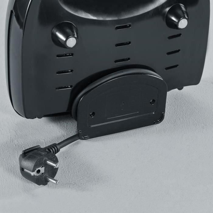 Severin SA-2969 Mister Crunch Machine Negro 600W con Placas Antiadherentes y Cuerpo de Acero Inoxidable Fácil Limpieza 3