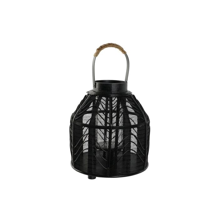 Portavela Colonial DKD Home Decor Negro 26.5 x 28 x 26.5 cm