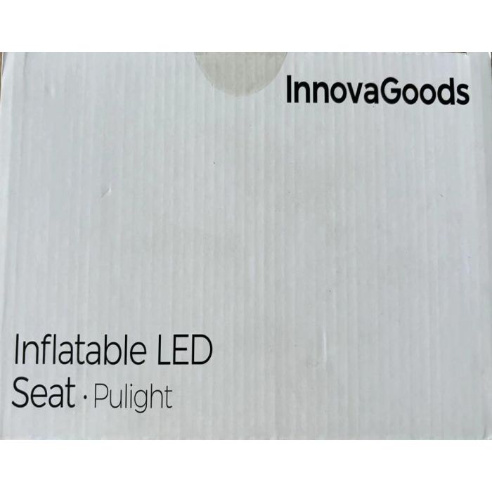 Asiento Hinchable con LED Multicolor y Mando a Distancia Pulight InnovaGoods 13 Asiento Hinchable con LED Multicolor y Mando a Distancia Pulight InnovaGoods 13