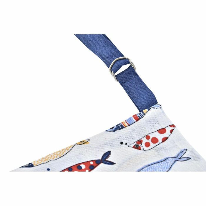Delantal Mediterraneo DKD Home Decor Azul Rojo 80 x 0.5 x 60 cm Set de 2 (2 Unidades) 3 Delantal Mediterraneo DKD Home Decor Azul Rojo 80 x 0.5 x 60 cm Set de 2 (2 Unidades) 3