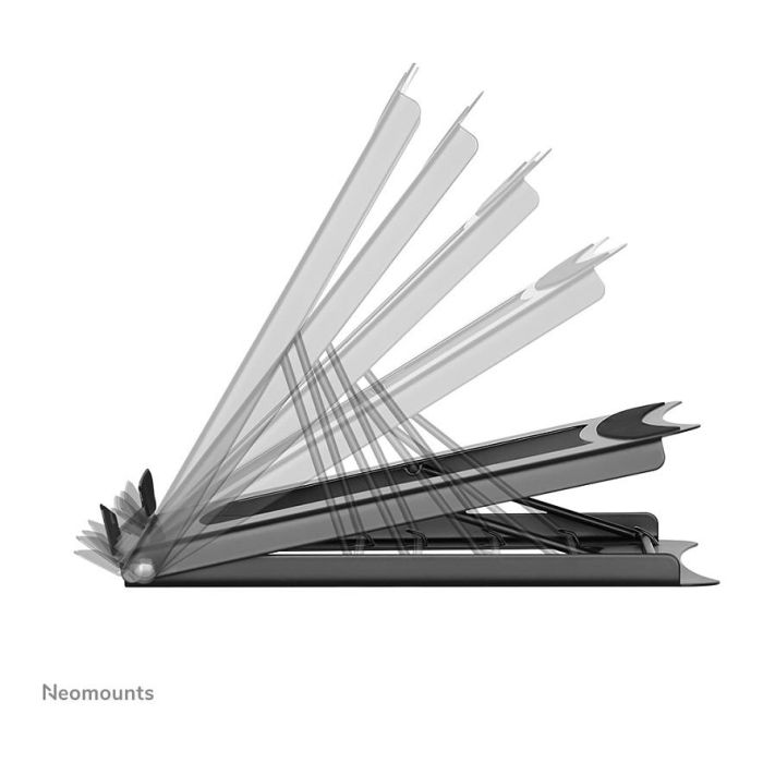 Neomounts NSLS075BLACK Soporte Portátil Plegable Universal para Notebooks de 10-16 Pulgadas, Capacidad 5 kg, 5 Posiciones, Compacto, Color Negro 3