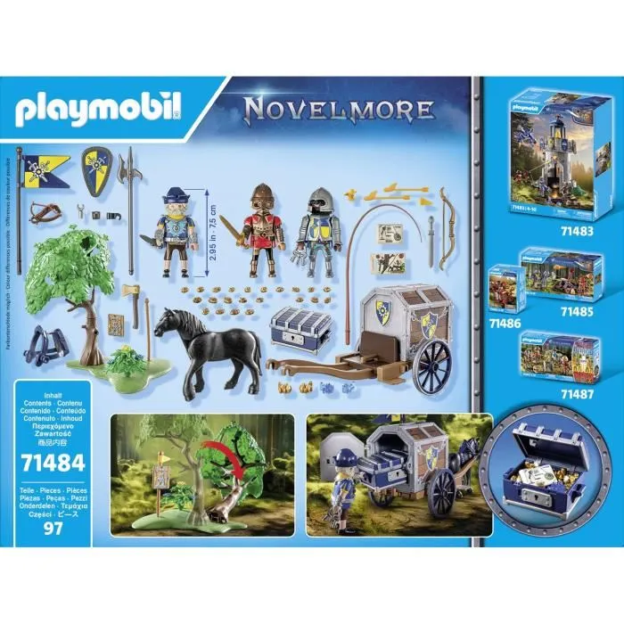 Playmobil Novelmore Convoy Con Bandido 71484 Set de Caballeros para Niños +4 Años 3