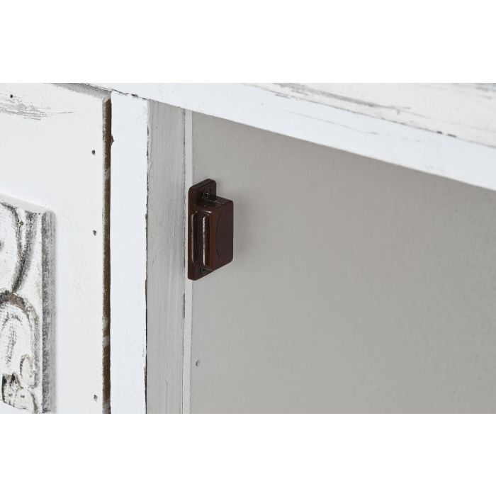 DKD Home Decor Cajonera Romántica de Madera Blanca con 5 Cajones y 1 Puerta (38 cm Fondo x 78 cm Ancho x 102 cm Alto) 6 DKD Home Decor Cajonera Romántica de Madera Blanca con 5 Cajones y 1 Puerta (38 cm Fondo x 78 cm Ancho x 102 cm Alto) 6