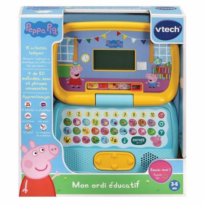 Ordenador portátil Vtech Peppa Pig 3-6 años Juguete Interactivo 2