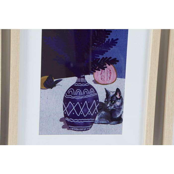 DKD Home Decor Cuadro Scandi Azul 45 x 35 cm (4 Unidades) 2 DKD Home Decor Cuadro Scandi Azul 45 x 35 cm (4 Unidades) 2