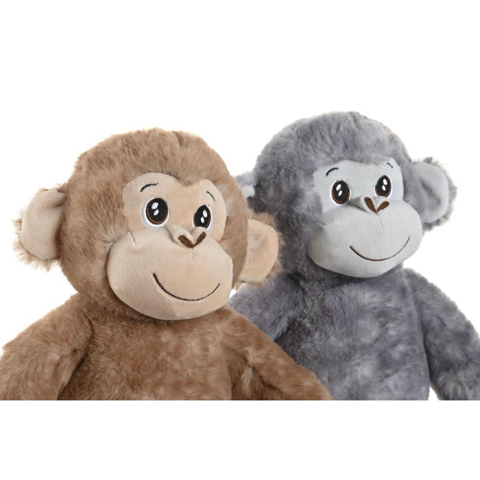 Peluche Kids DKD Home Decor Gris Marron 28 x 46 x 35 cm (6 Unidades) 1 Peluche Kids DKD Home Decor Gris Marron 28 x 46 x 35 cm (6 Unidades) 1