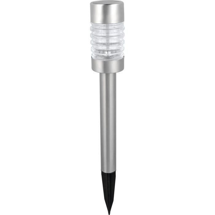 Galix Baliza de Acero Inoxidable con Energía Solar 0.13W, 1 LED Blanco, 10 Lúmenes, 8h Autonomía, para Suelo o Superficie 2 Galix Baliza de Acero Inoxidable con Energía Solar 0.13W, 1 LED Blanco, 10 Lúmenes, 8h Autonomía, para Suelo o Superficie 2
