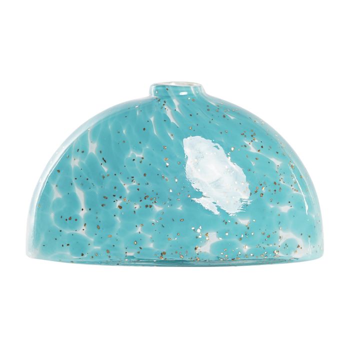 DKD Home Decor Jarrón Mediterráneo de Cristal Azul para Decoración Interior y Centros de Mesa - Dimensiones 12x20x9.5 cm 1 DKD Home Decor Jarrón Mediterráneo de Cristal Azul para Decoración Interior y Centros de Mesa - Dimensiones 12x20x9.5 cm 1