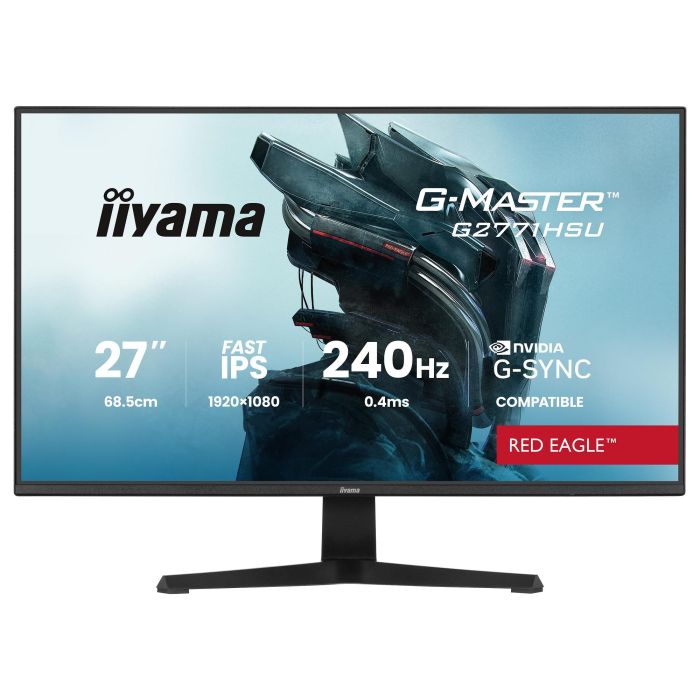 iiyama G-Master G2771HSU-B1 Monitor Gaming 27" FHD 1920x1080 Fast IPS 0.4 ms 240 Hz HDMI DisplayPort USB-C VESA Negro 0 iiyama G-Master G2771HSU-B1 Monitor Gaming 27" FHD 1920x1080 Fast IPS 0.4 ms 240 Hz HDMI DisplayPort USB-C VESA Negro 0