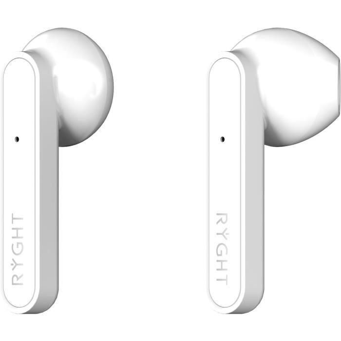 Auriculares inalámbricos Bluetooth - RYGHT - ALFA - Blanco 4