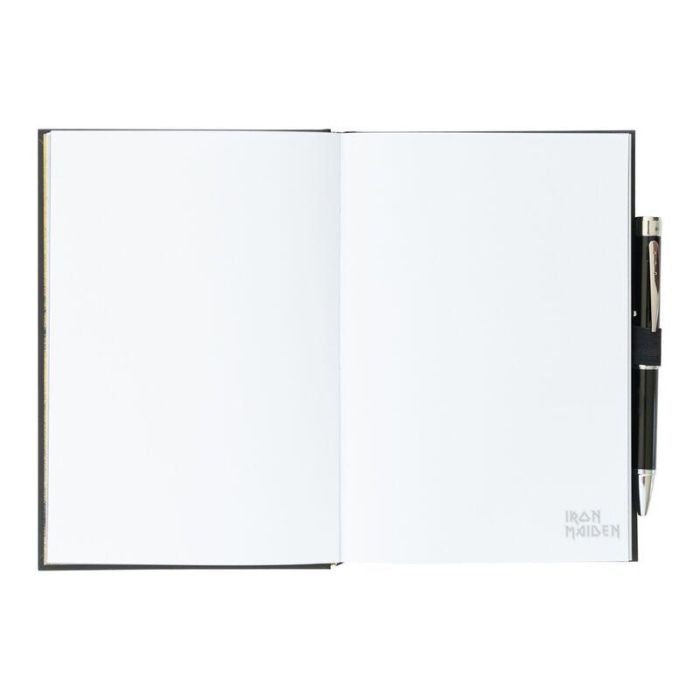 Cuaderno A5 premium + boligrafo proyector Iron Maiden 3