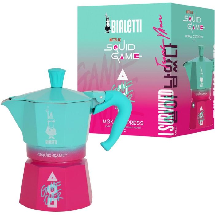 Bialetti Moka Express Edición Squid Game para 3 Tazas