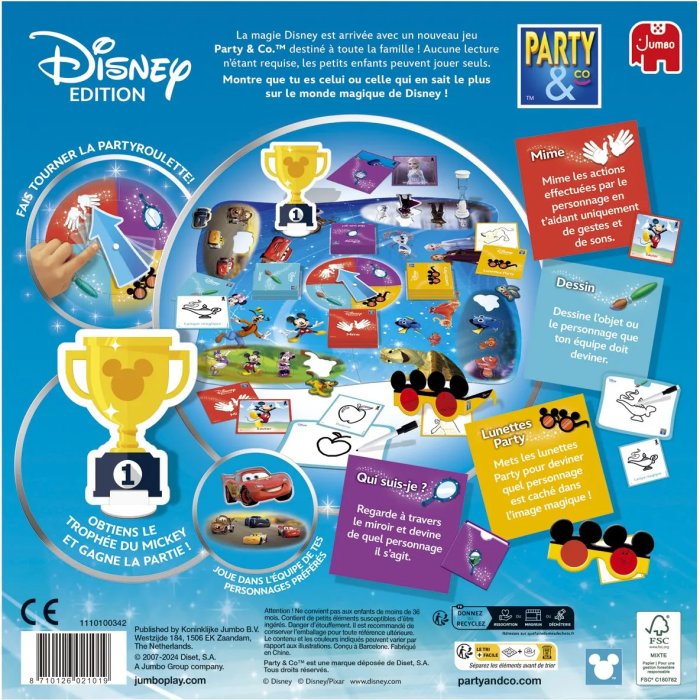 Dujardin Juego de Mesa PARTY & CO Disney DUJ8710126021019 3