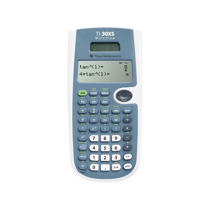 Texas Instruments Calculadora Científica Desktop MathPrint con Pantalla de 4 Líneas y Función de Tablas (x,y) Azul Batería/Solar