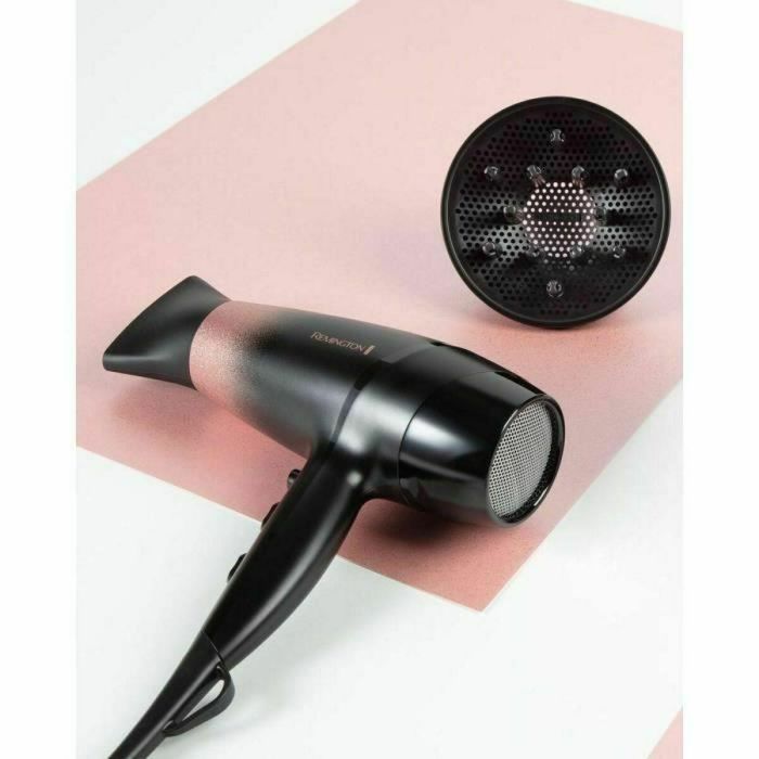 Remington Secador de Pelo Rose Shimmer 2200W Negro/Rosa con Gancho para Colgar 20