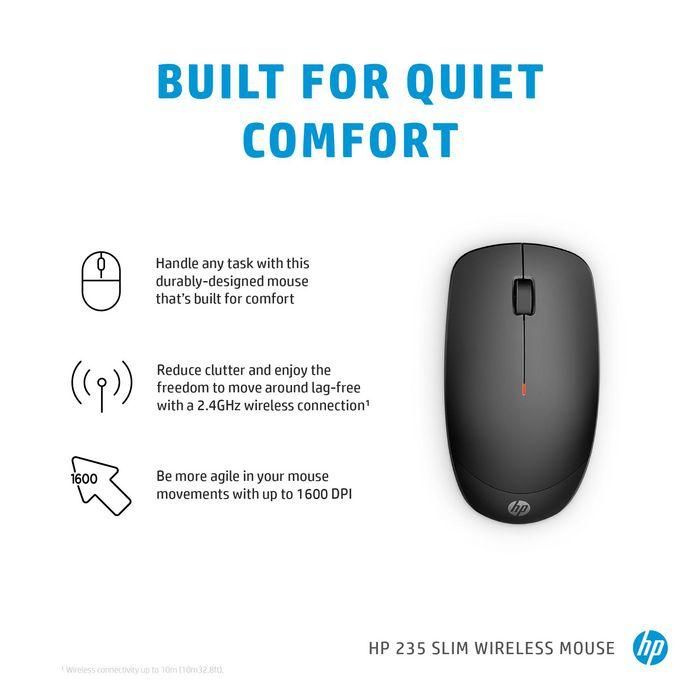 HP 235 Mouse Inalámbrico Delgado Silencioso con Diseño Duradero y Batería de Larga Duración 3 HP 235 Mouse Inalámbrico Delgado Silencioso con Diseño Duradero y Batería de Larga Duración 3