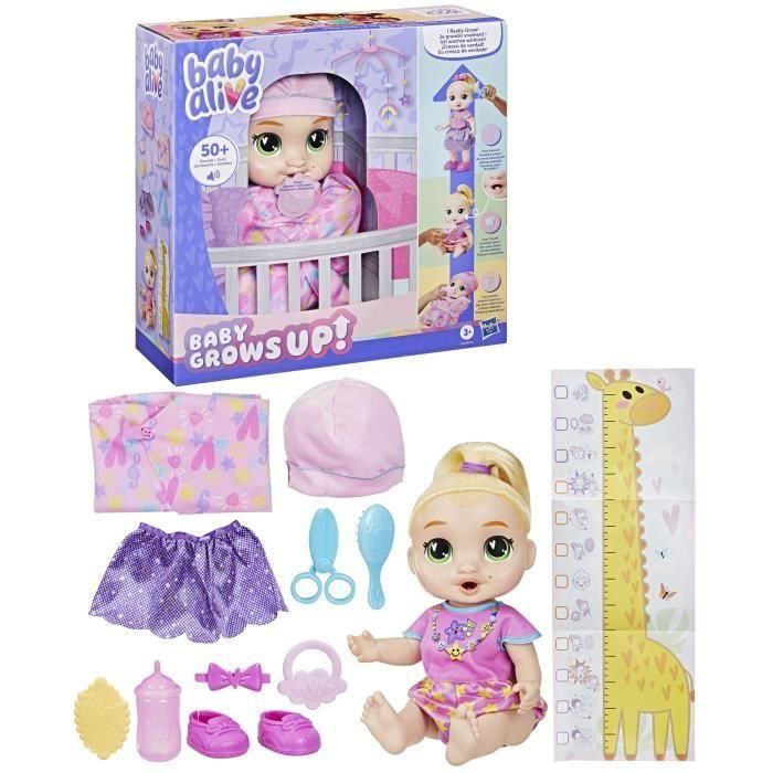 Hasbro HASG14445X0 Muñeca Interactiva Baby Alive Baby Grows LaLa GooGoo, Más de 75 Sonidos y Frases, Niños 3+ Años 0 Hasbro HASG14445X0 Muñeca Interactiva Baby Alive Baby Grows LaLa GooGoo, Más de 75 Sonidos y Frases, Niños 3+ Años 0