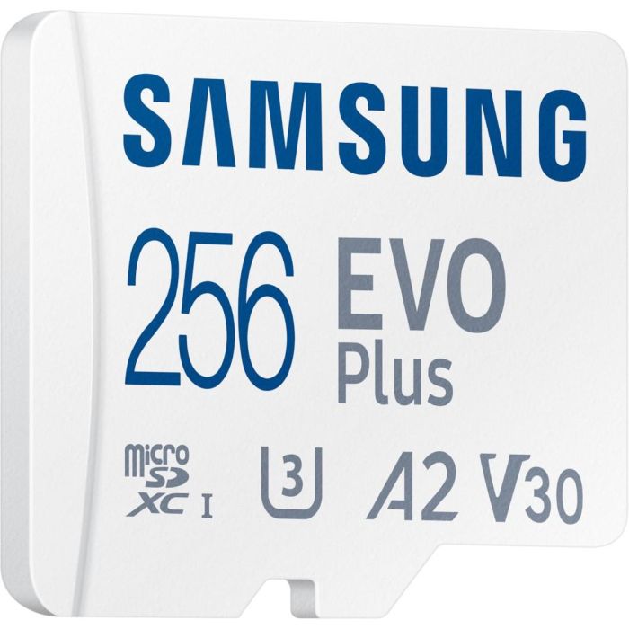 Samsung MB-MC256SA/EU Tarjeta de Memoria microSDXC EVO Plus 2023 256GB 160MB/s U3 A2 V30 con Adaptador 2