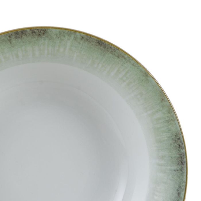Ensaladera Verde Porcelana Cocina 25 X 25 X 6,50 cm
