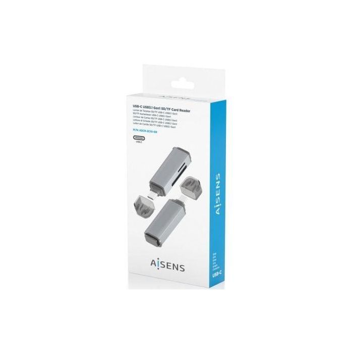 Lector de Tarjetas Externo Aisens ASCR-2A09-GR/ USB 3.1 4 Lector de Tarjetas Externo Aisens ASCR-2A09-GR/ USB 3.1 4