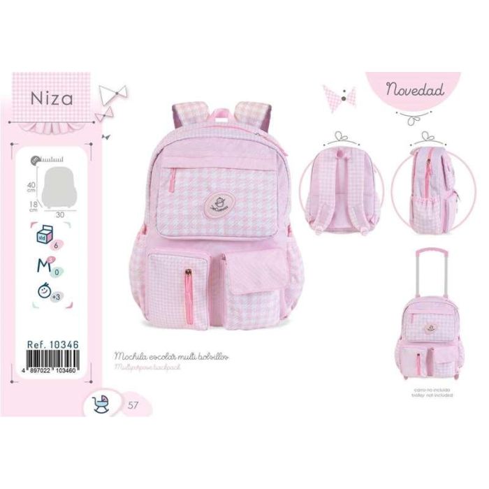 Mochila escolar multi bolsillos 6 Mochila escolar multi bolsillos 6