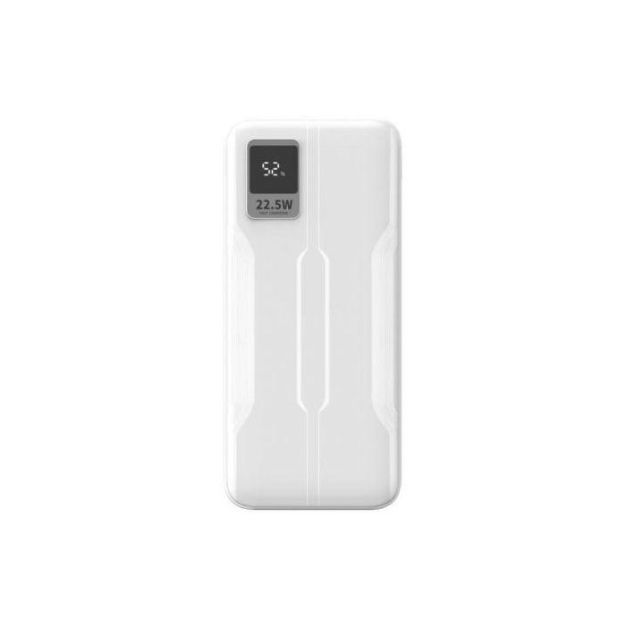 Leotec Power Bank PD20W 20000mAh Carga Rápida USB-C Blanco Pantalla Digital