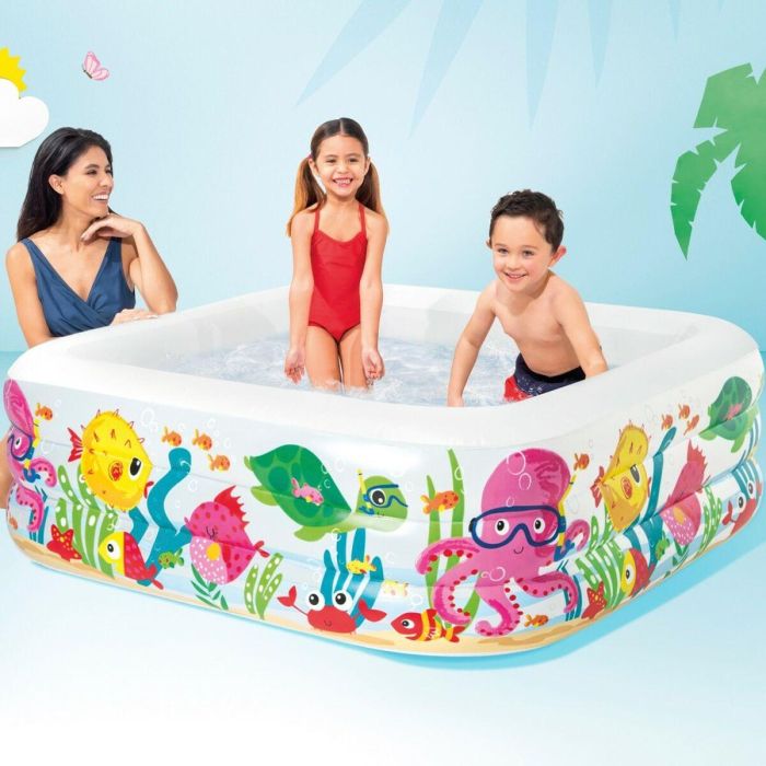 Piscina Hinchable para Niños Intex Acuario 340 L 159 x 50 x 159 cm (3 Unidades) 1