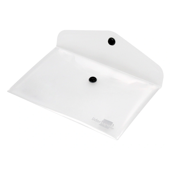 Liderpapel 44234 Carpeta Dossier Broche Polipropileno Transparente Translúcido DIN A6 5