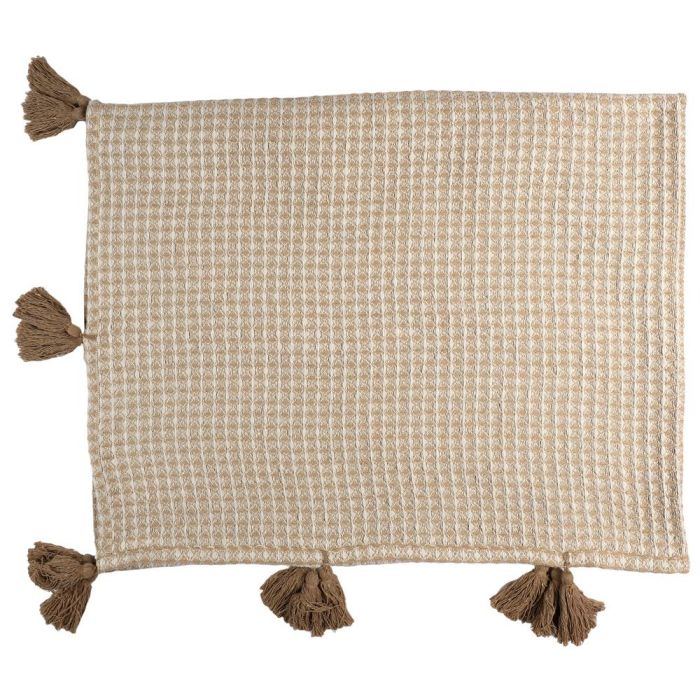 Plaid Nido Abeja Beige 125X150 Home Deco Factory 4