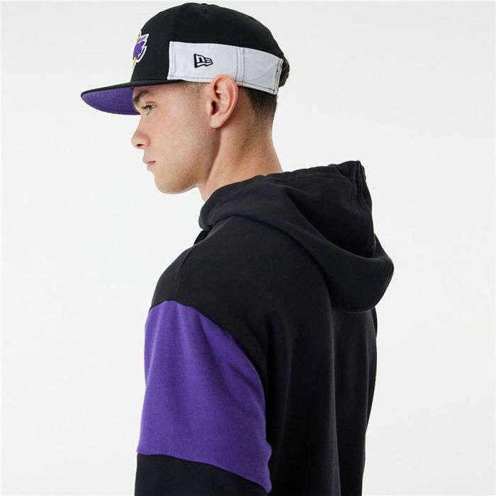 Sudadera con Capucha Unisex New Era NBA Colour Insert LA Lakers Negro 4