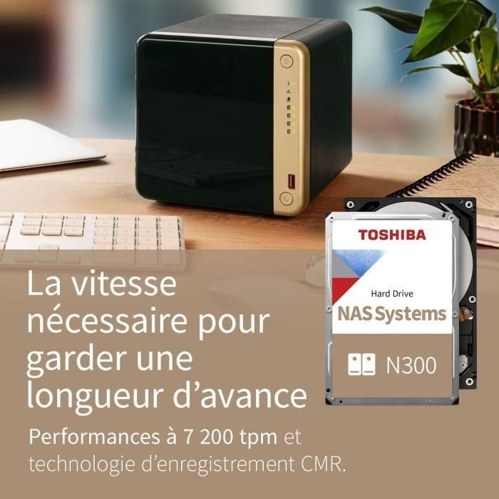 Disco duro interno - TOSHIBA - NAS N300 - 14 TB - 7200 rpm - Alta fiabilidad - RAID 3 Disco duro interno - TOSHIBA - NAS N300 - 14 TB - 7200 rpm - Alta fiabilidad - RAID 3