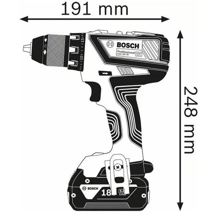 Taladro atornillador BOSCH PROFESSIONAL GSR 18V-28 + L-BOXX Click & Go 2 Taladro atornillador BOSCH PROFESSIONAL GSR 18V-28 + L-BOXX Click & Go 2