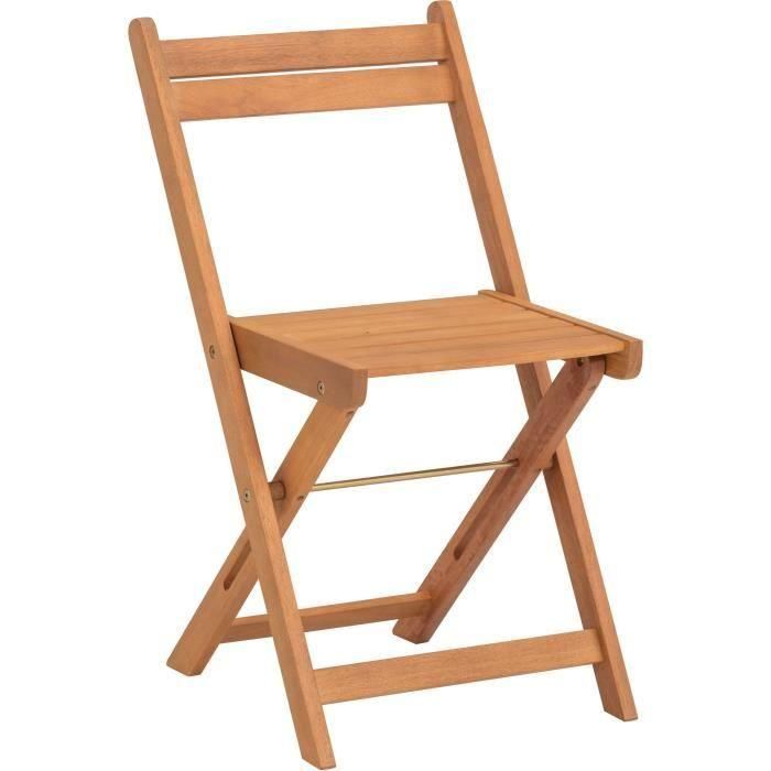 Set de madera de acacia FSC: compuesto por una mesa cuadrada y 2 sillas plegables 5 Set de madera de acacia FSC: compuesto por una mesa cuadrada y 2 sillas plegables 5