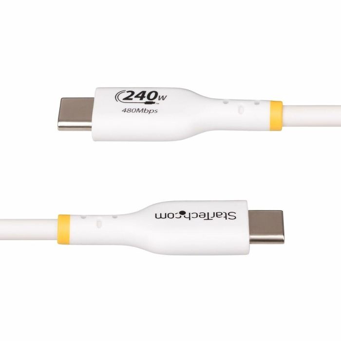 Cable USB Startech USB2EPR2MW Blanco 2 m 7 Cable USB Startech USB2EPR2MW Blanco 2 m 7