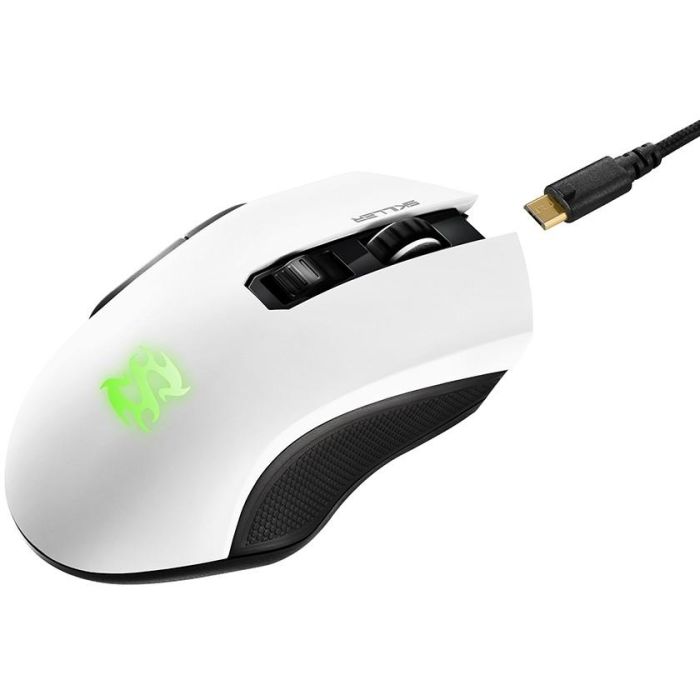 Sharkoon Skiller SGM3 Ratón Gaming Óptico 6000 DPI Inalámbrico RF y USB Tipo-A, 7 Botones Programables, RGB, Batería Recargable 3