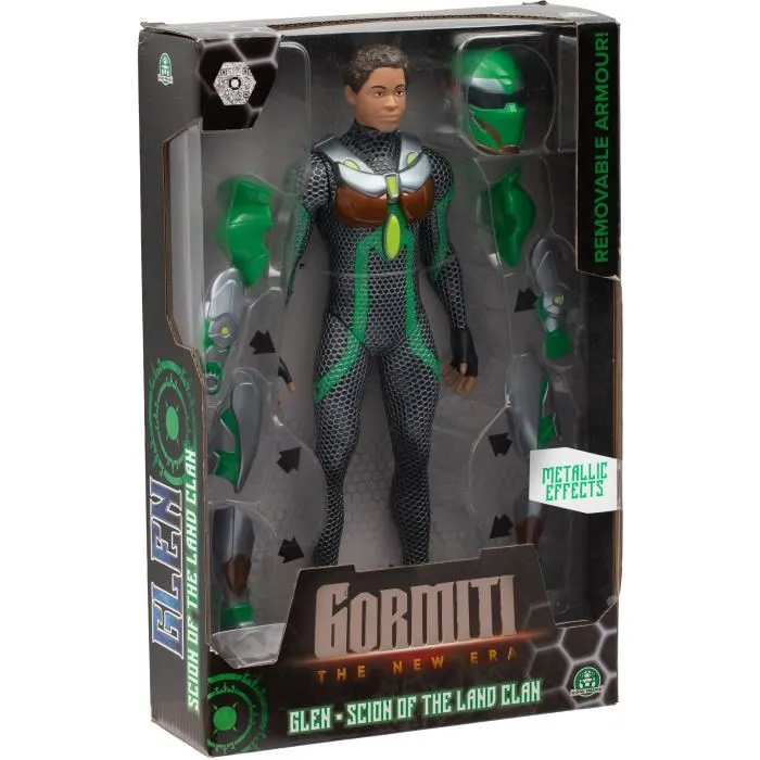 Gormiti Figura Articulada Vástago con Armadura Modelo Tierra 27 cm GRV031 3
