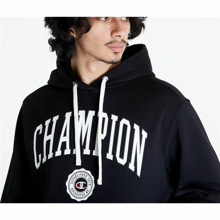 Sudadera con Capucha Hombre Champion Negro 118 Freeze 3 Sudadera con Capucha Hombre Champion Negro 118 Freeze 3