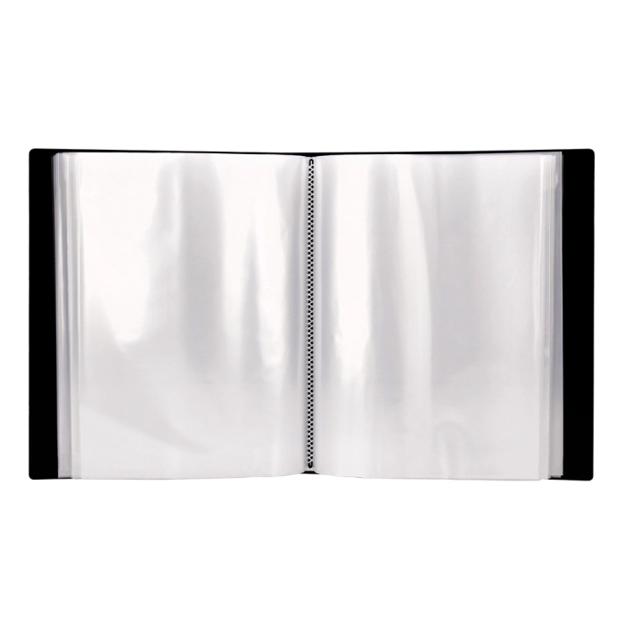 Liderpapel Carpeta 37865 Personaliza 100 Fundas Polipropileno DIN A4 Negra con Cajetín 8