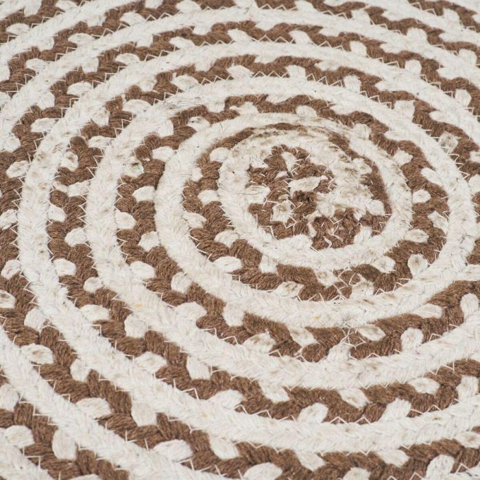 Alfombra NATUR V Blanco Natural 90 x 90 x 1 cm 2