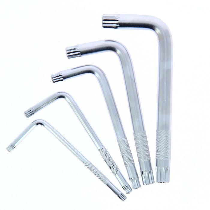 Precision Steel AUC1699444994944 - Juego de 5 Llaves XZN, Tamaños 5 a 12 Precision Steel AUC1699444994944 - Juego de 5 Llaves XZN, Tamaños 5 a 12