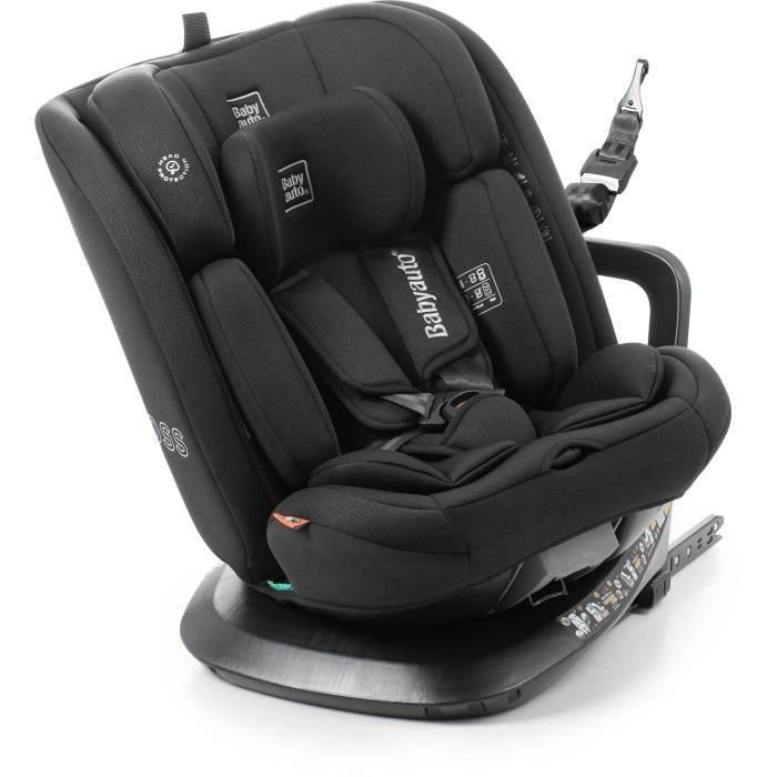 BABYAUTO BAB8435593704172 Silla de coche Across I-Size Isofix Giratoria Reclinable Grupo 0/1/2/3 (40-150 cm) con Reductor Negro 1