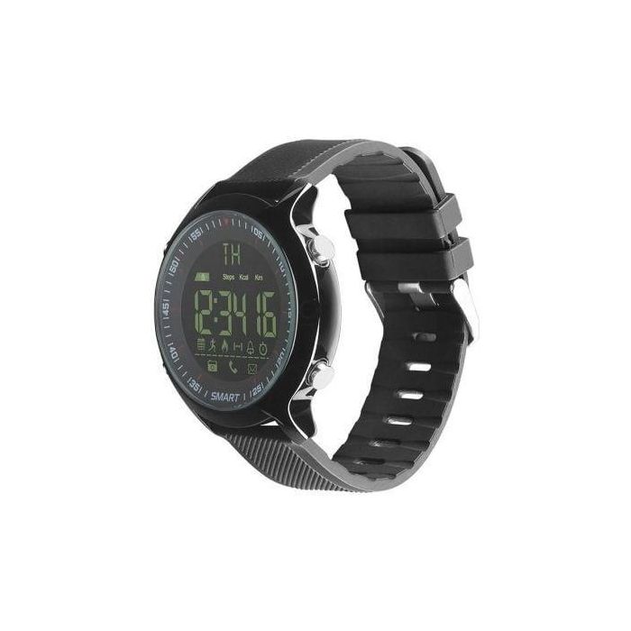 RELOJ INTELIGENTE LEOTEC HARDY LIFE NEGRO - ESFERA 2.79CM FULL VIEW RETROILUMINADO IP67 - BT 4.0 - ALERTAS - PODÓMETRO - BAT. 1 AÑO - COMP IOS/ANDROID