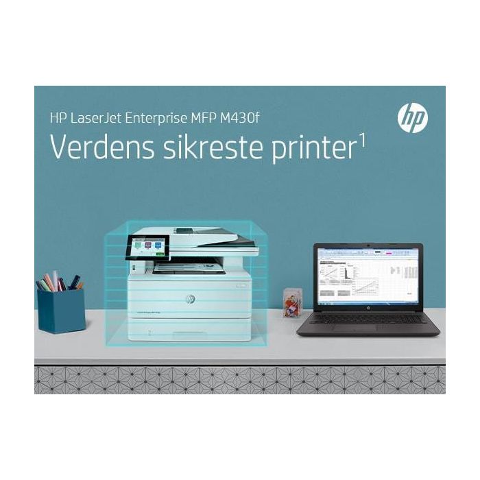 HP LaserJet Enterprise M430f Impresora Multifunción Láser Blanco y Negro, Imprime, Copia, Escanea y Envía Fax, A4, LAN, ADF 46
