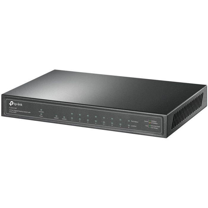 TP-LINK TL-SG1210P Switch Gigabit Ethernet 8 Puertos PoE+ 9 Puertos Totales 10/100/1000Mbps Gris 2 TP-LINK TL-SG1210P Switch Gigabit Ethernet 8 Puertos PoE+ 9 Puertos Totales 10/100/1000Mbps Gris 2