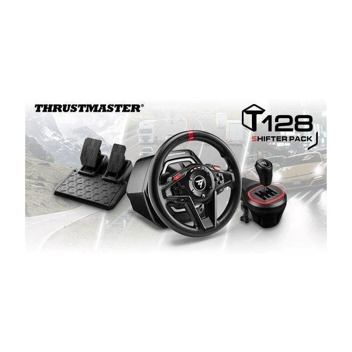 Thrustmaster T128 Shifter Pack (T128 + TH8S) - Volante con Force Feedback Híbrido, Compatible con PC/Xbox, Incluye TH8S, Núm. Artículo: 4460267 3